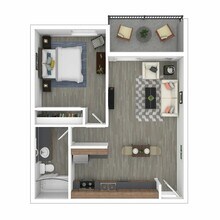 1+1 A 3-66 floor plan